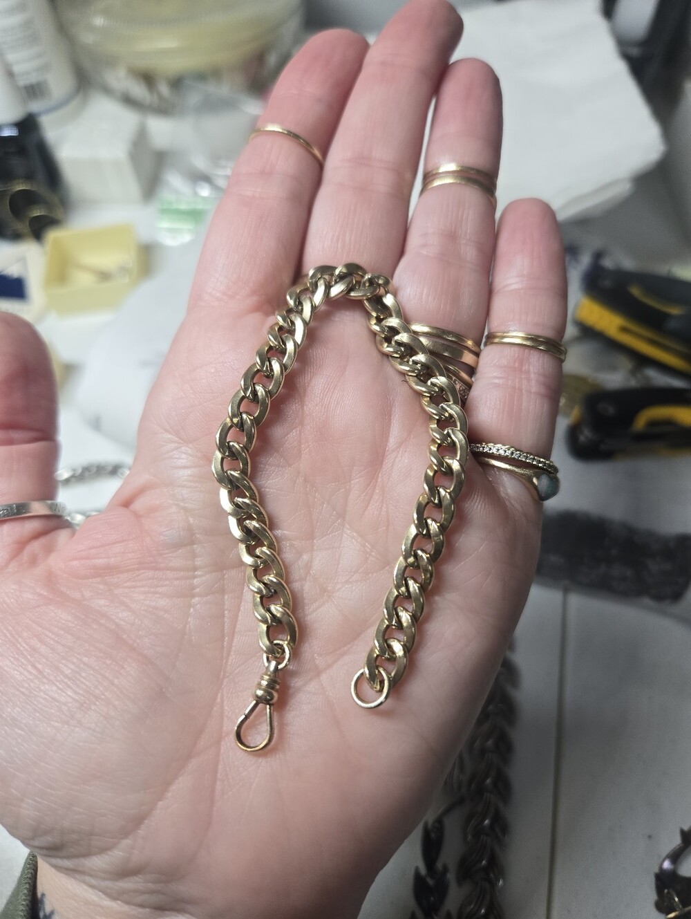 Vintage Gold Filled Curb Bracelet